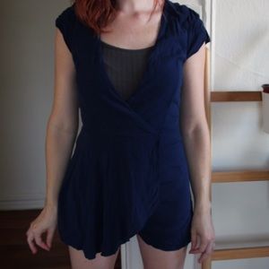 Navy blue romper